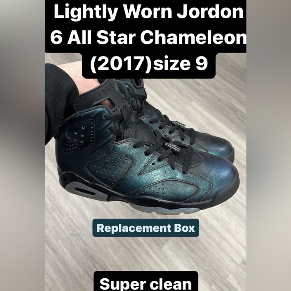 Dead Stock Jordon 6 All Star Chameleon Great for Sneakers Head Collectors